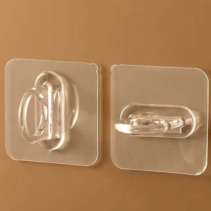 4-Pack Clear Adhesive Utility Hooks