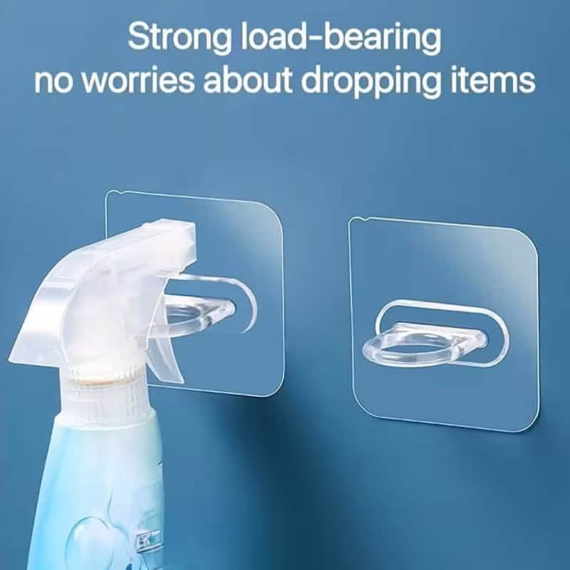 4-Pack Clear Adhesive Utility Hooks