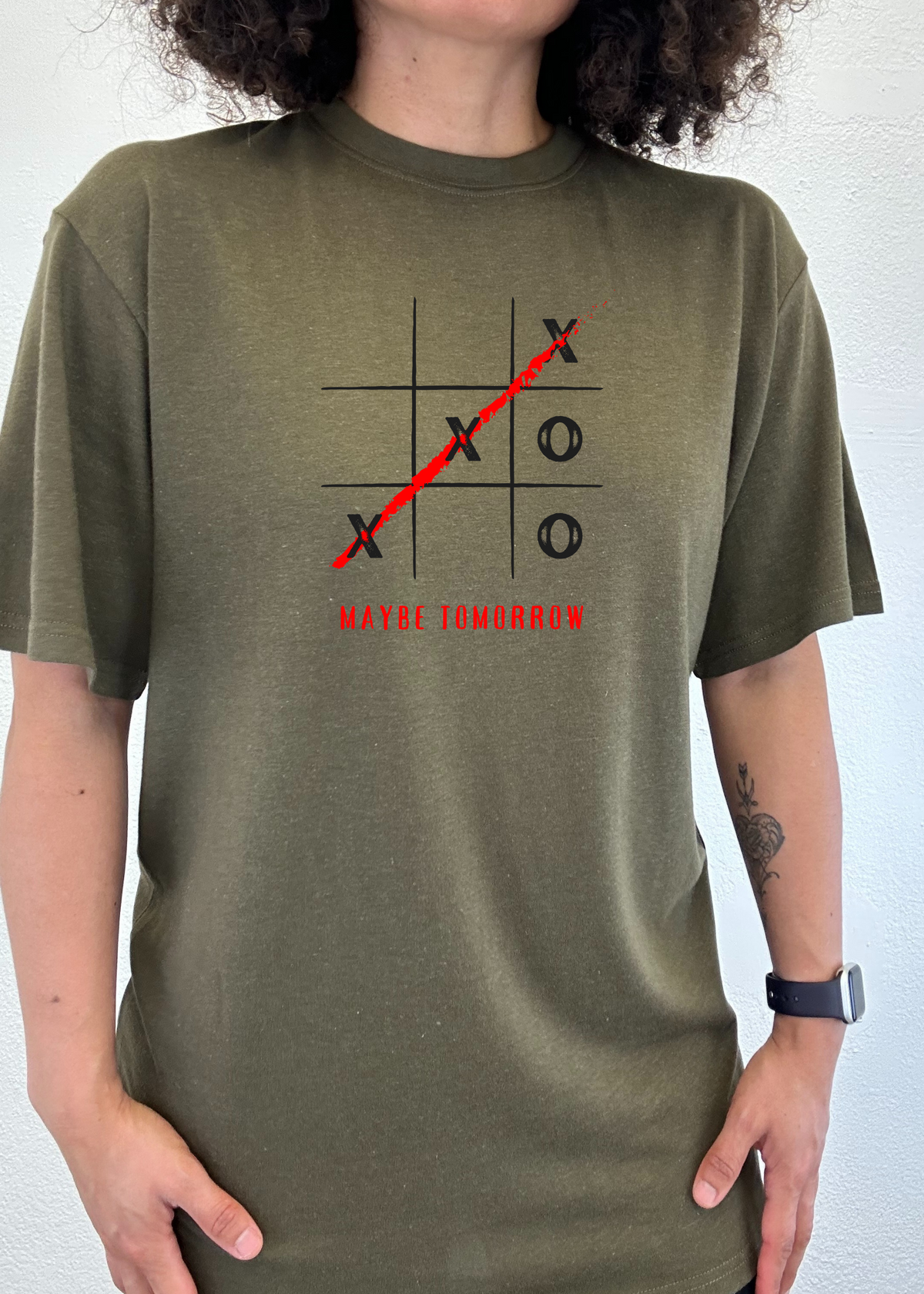 Maybe Tomorrow Unisex Bamboo/Cotton Graphic T-Shirt