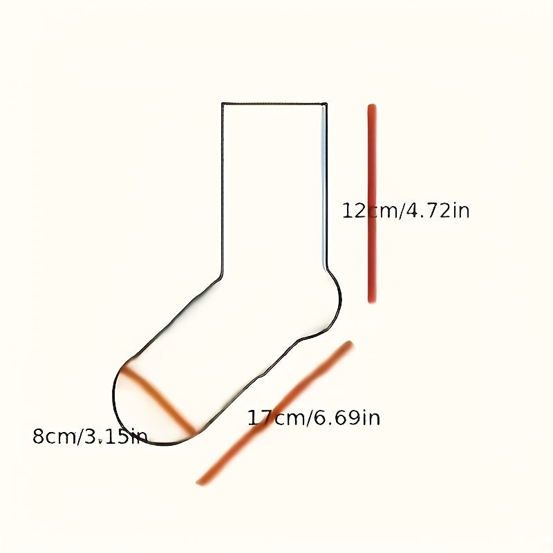 10-Pack: Soft Comfortable Tube Socks – Solid Colors, All-Season