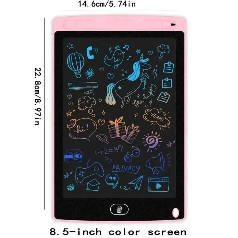 Digital LCD Writing Tablet with Stylus Pen – Reusable Wipeable Dry-Erase Doodle & Drawing Board