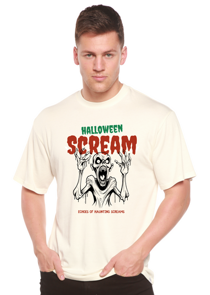 Halloween Scream Men's Bamboo Viscose/Organic Cotton Short Sleeve Graphic T-Shirt