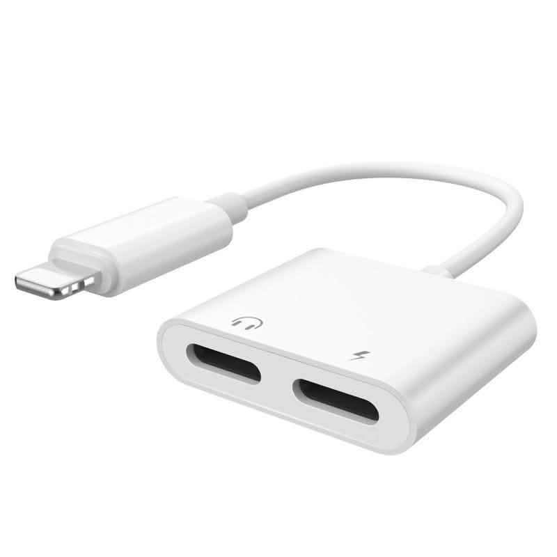 2-in-1 for Lightning Adapter For iPhone 7 8 Plus 10 X