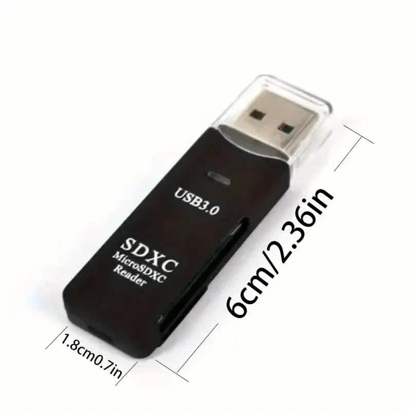 2-in-1 Multi Card Reader USB 3.0 Micro SD TF Card Memory Flash Drive Adapter