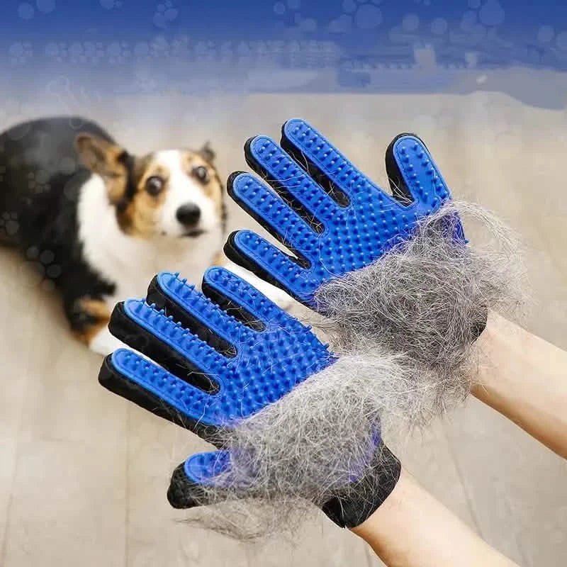 2-in-1 Pet Grooming Gloves Brushes For Dogs And Cat