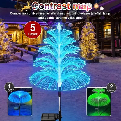 2-Pack: 7 Color-Changing LED Solar Jellyfish Lights