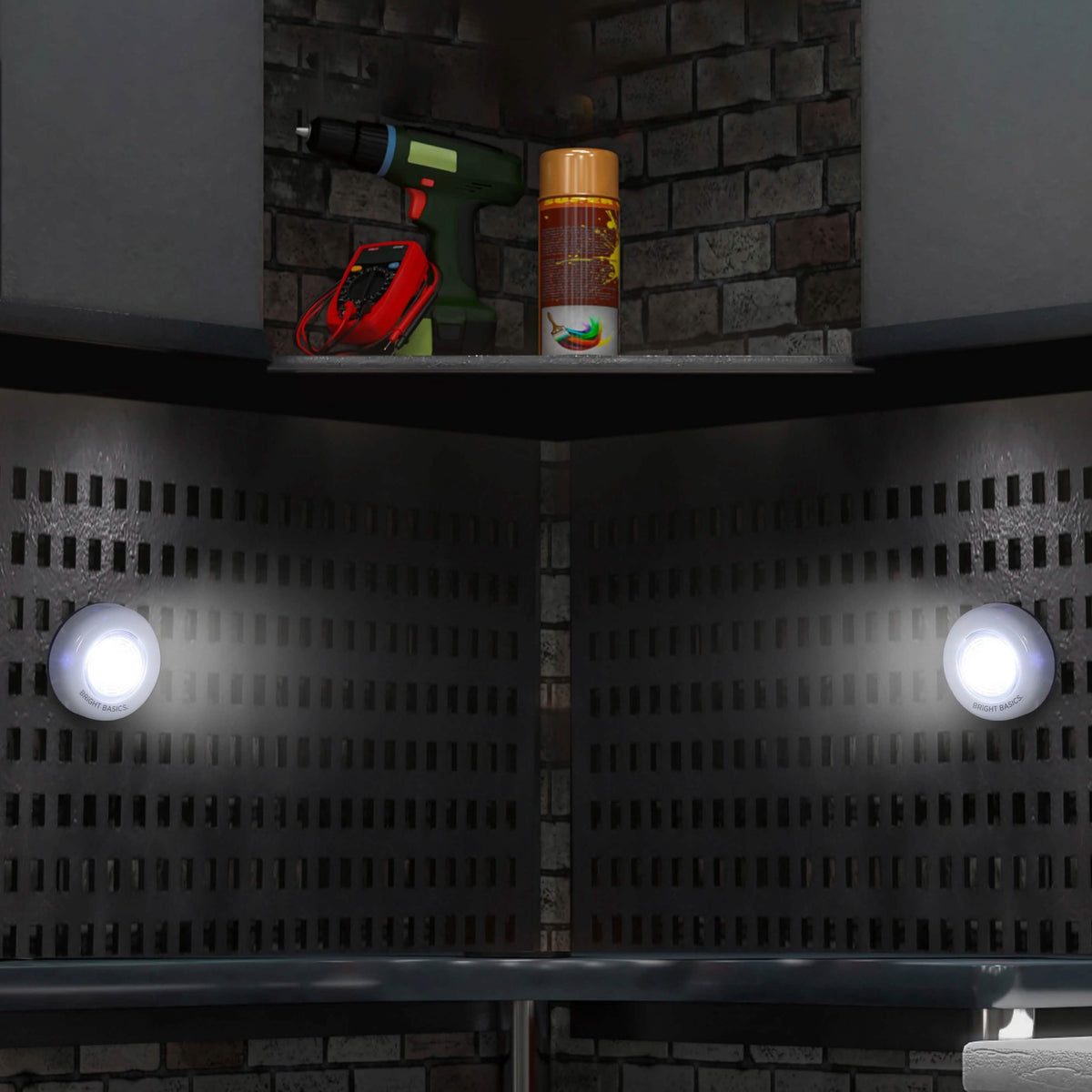 2-Pack: Bright Basics Ultra Thin Wireless LED Puck Lights