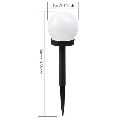 2-Pack: Solar LED Globe Powered Garden Light