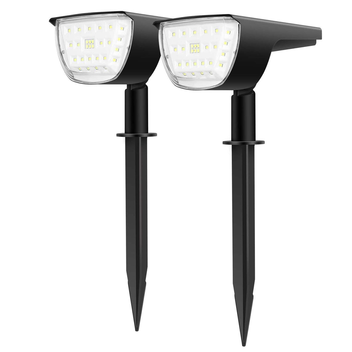 2-Pack: Solarek 32 LEDs Solar Landscape Spotlights