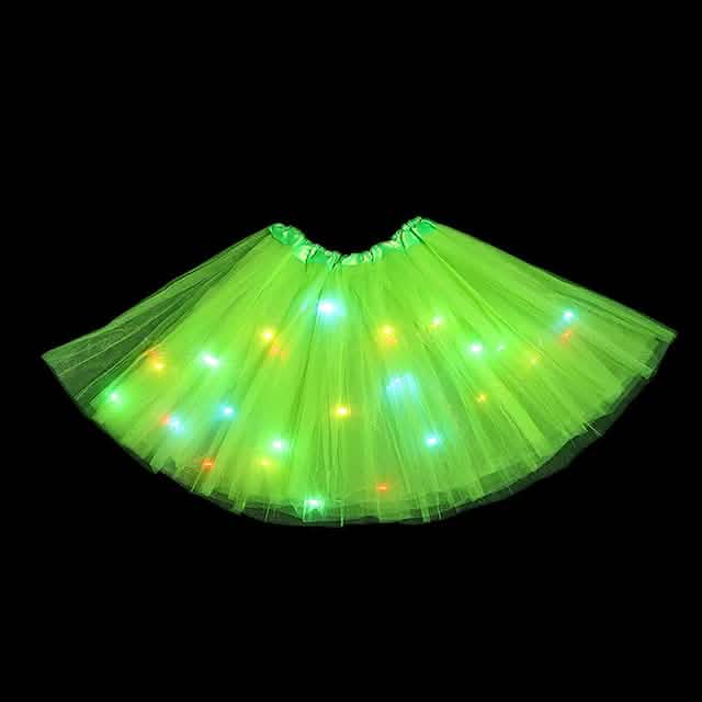 2-Piece: Girl's Skirt with LED Lights