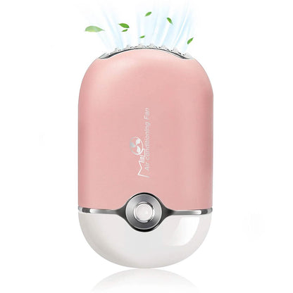 2-Piece: Rechargeable Handheld Mini Eyelash Fan