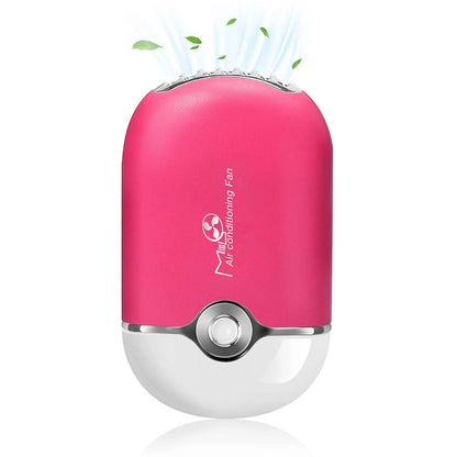 2-Piece: Rechargeable Handheld Mini Eyelash Fan