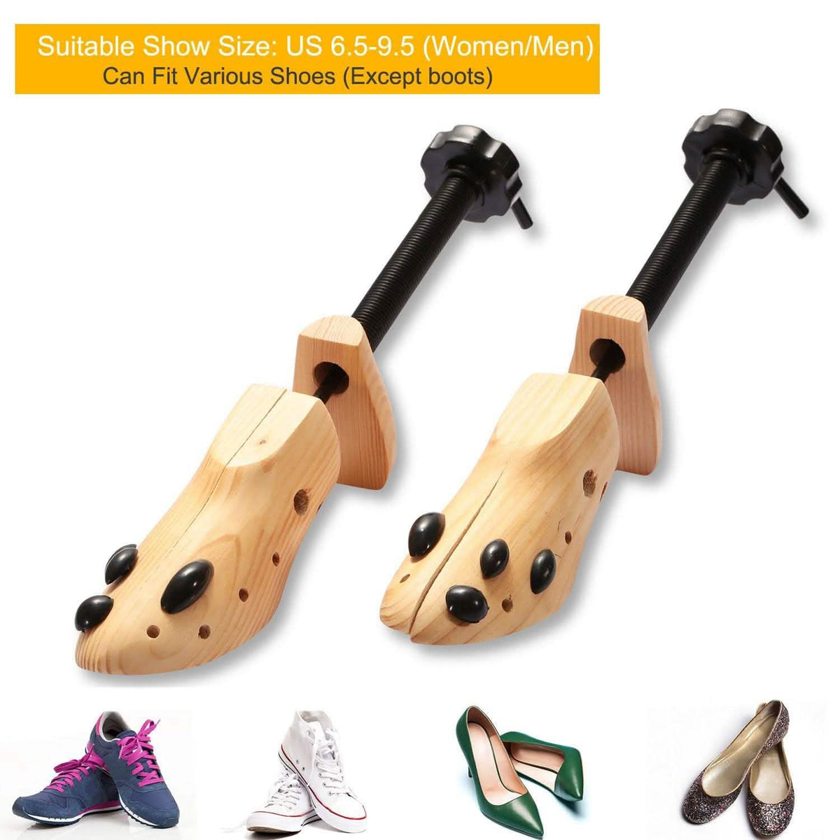 2-Piece: Shoe Stretcher 2-Way Shoe