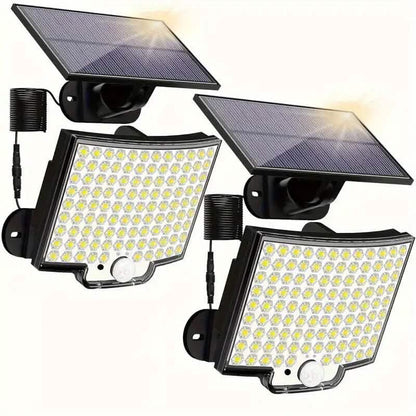 2-Pieces: 106 LED Solar Security Outdooor Lights