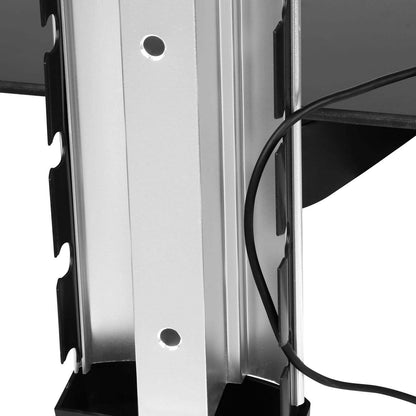 2 Tier Dual Glass Shelf Wall Mount