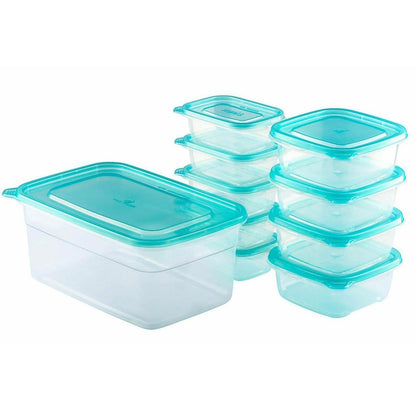 20-Piece Set: Chef's Star BPA-Free Reusable Microwavable Meal Prep Containers