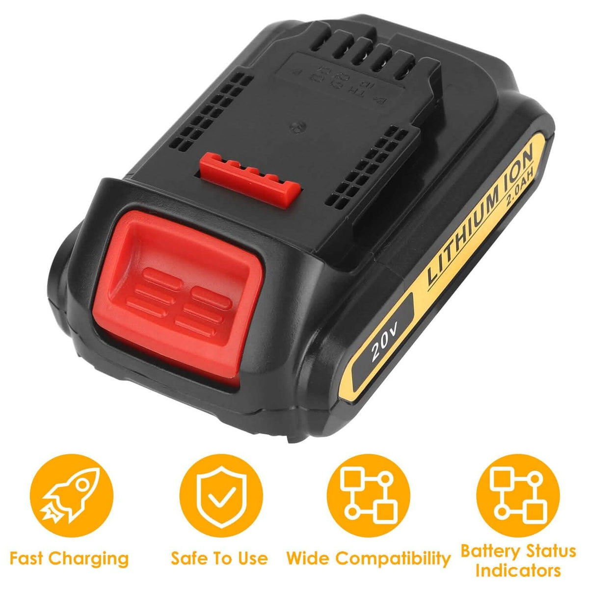 20V Replacement Battery Fit for Dewalt DCB
