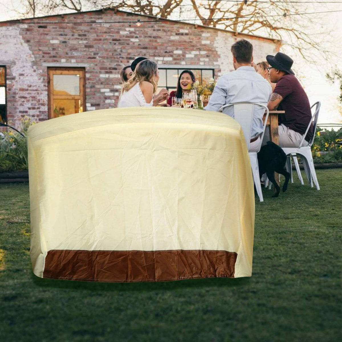 210D Waterproof Outdoor BBQ Grill Cover