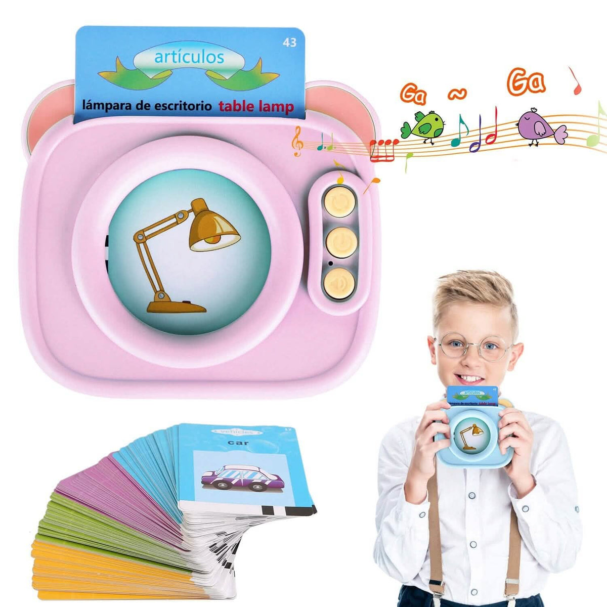 224 Sight Words Spanish and English Bilingual Talking Flash Cards