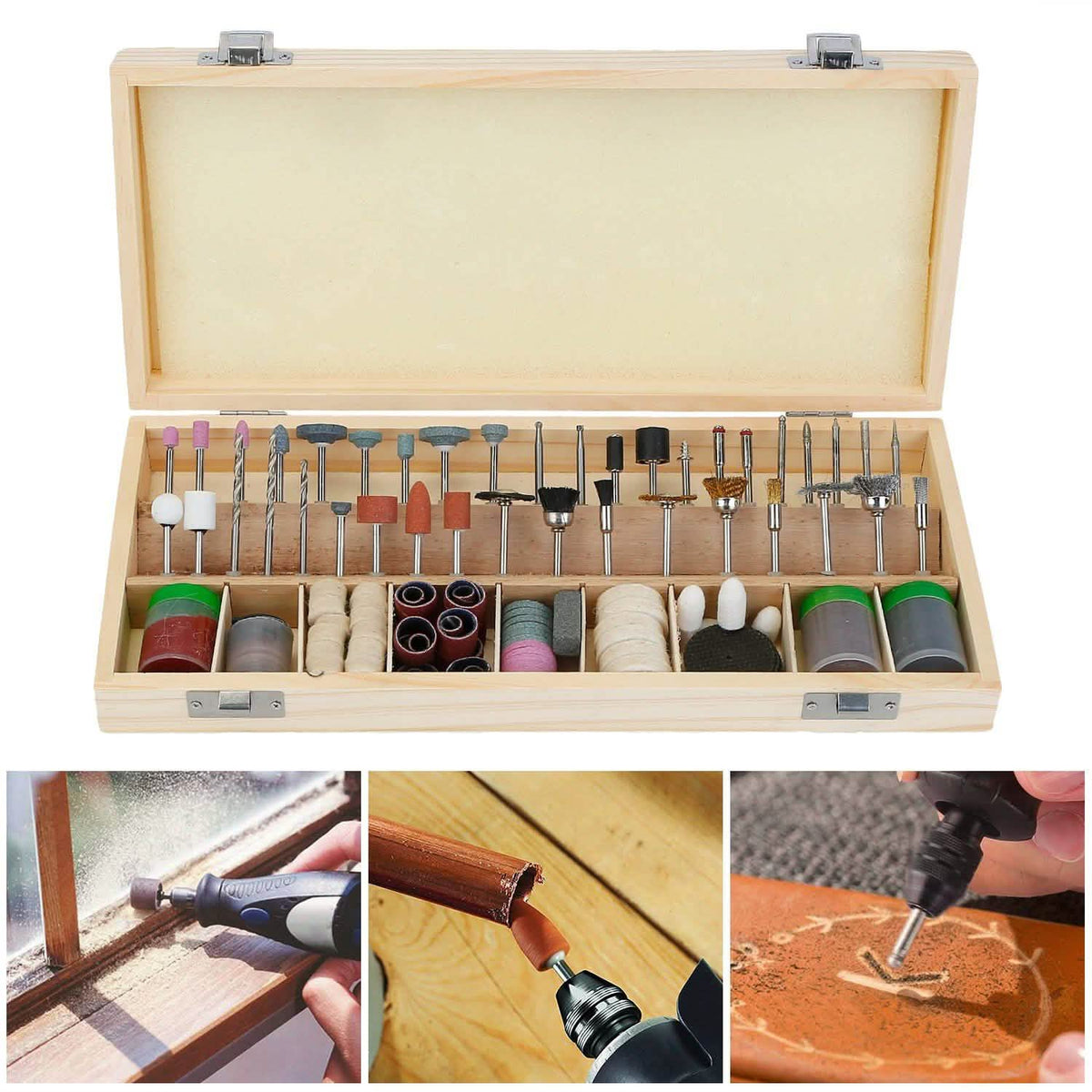 228-Piece: Rotary Dremel Accessory Tool Kit