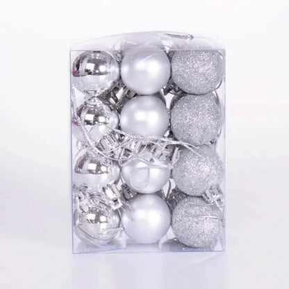 24-Pieces: Sparkling Christmas Balls