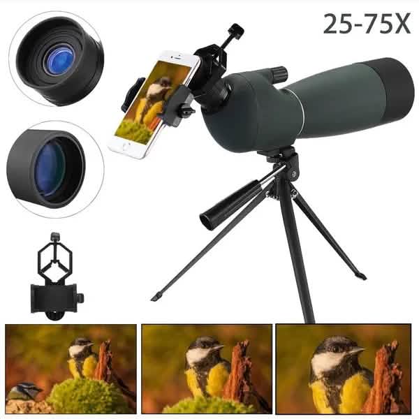 25-75X70 Night Vision HD Waterproof Telescope