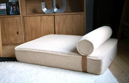 The Modern Day Bed — Boucle Lounge Dog Bed | High-Density Foam, Waterproof Lined, Washable