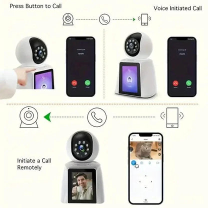 2-Pack: 2K Indoor Security Camera | 2-Way Audio & Video Call + Night Vision