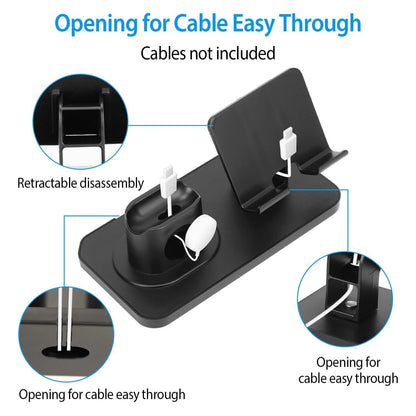 3-in-1 Charging Dock Station Phone Charger Stand Holder