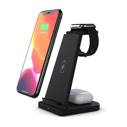 3-in-1 Foldable Fast Wireless Charging Stand