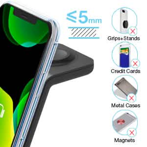 3-in-1 Foldable Fast Wireless Charging Stand