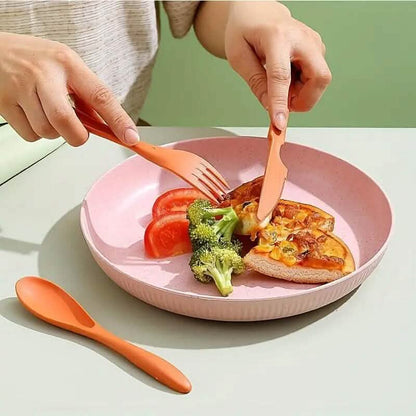 3-in-1 Reusable Camping Utensil Set with Case