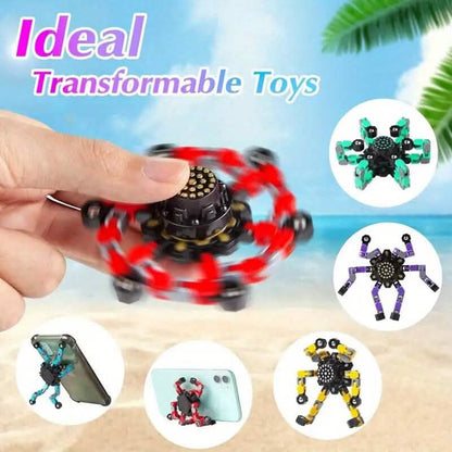 3-Pack: Fidget Toys Transformable Spinners