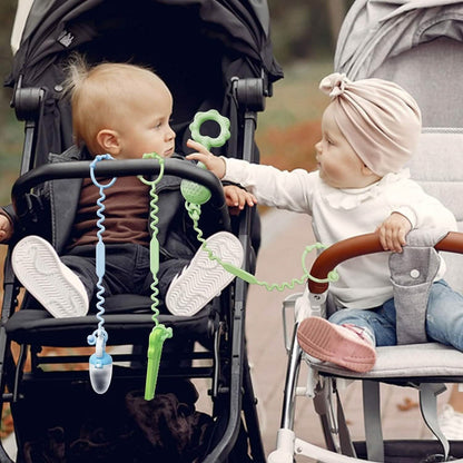 3-Pack: Pacifier Holder Clip with self-Adjusting Bayonet