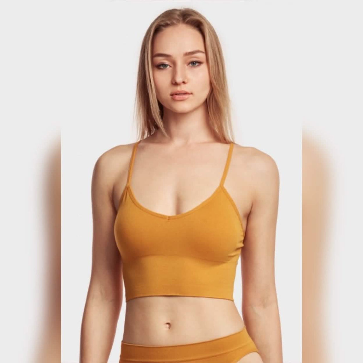 3-Pack: Women's Breathable Seamless Spaghetti Strap Sports Bra