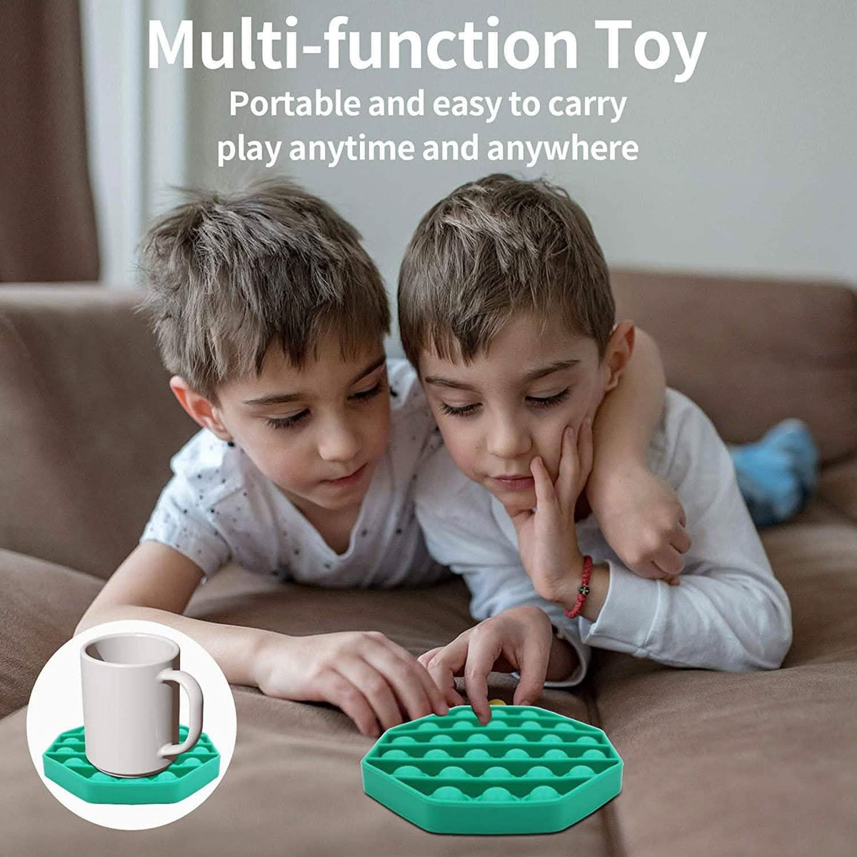 3-Pieces: Bubble Squeeze Sensory Fidget Toy
