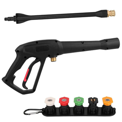 3000PSI Pressure Washer Gun Car Foam Sprayer with Jet Wand 5 Nozzle Tips M22-14 Connector