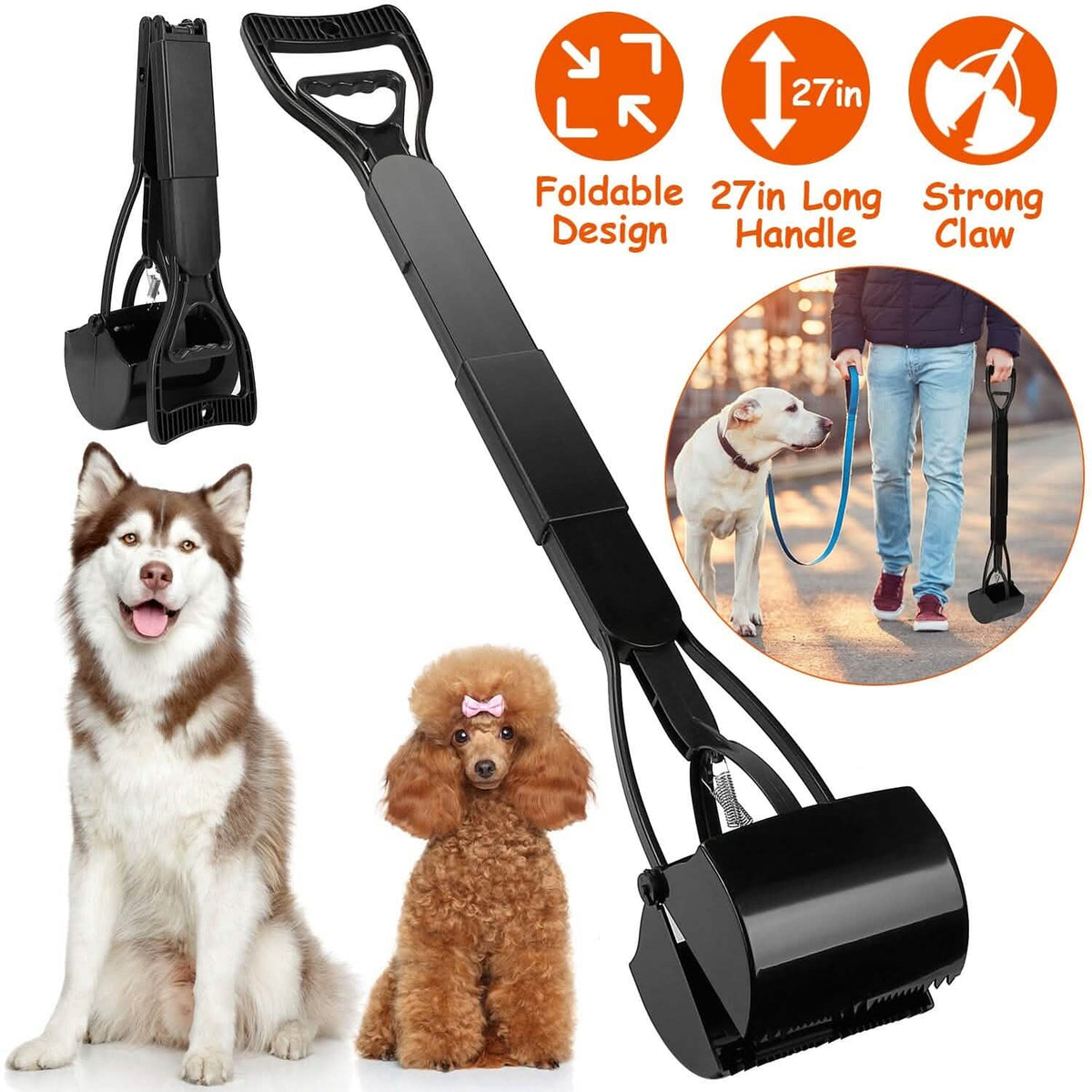 31.5-Inch Pet Pooper Scooper