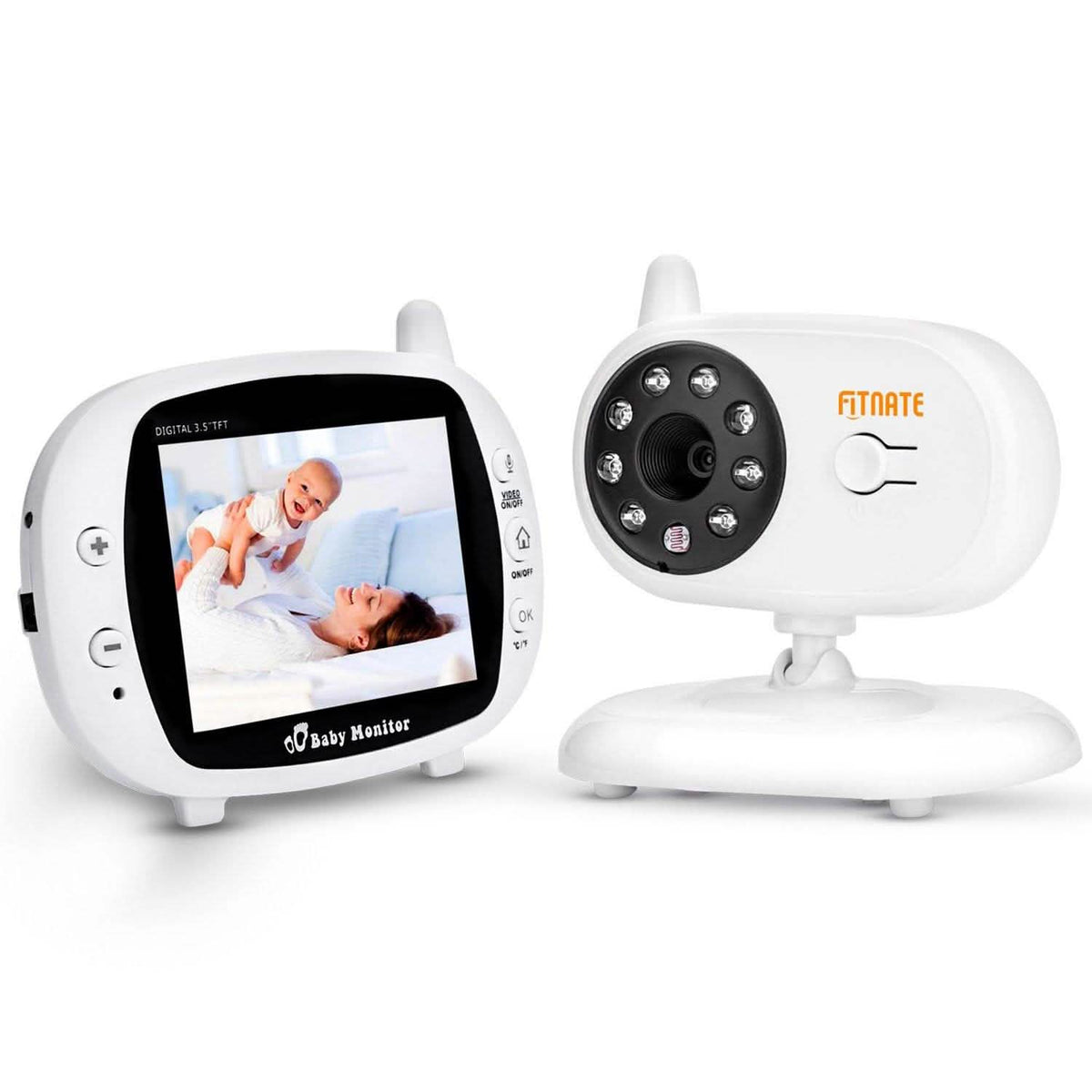 3.5" Audio Video Baby Monitor Wireless Digital Camera Night Vision Safety Viewer