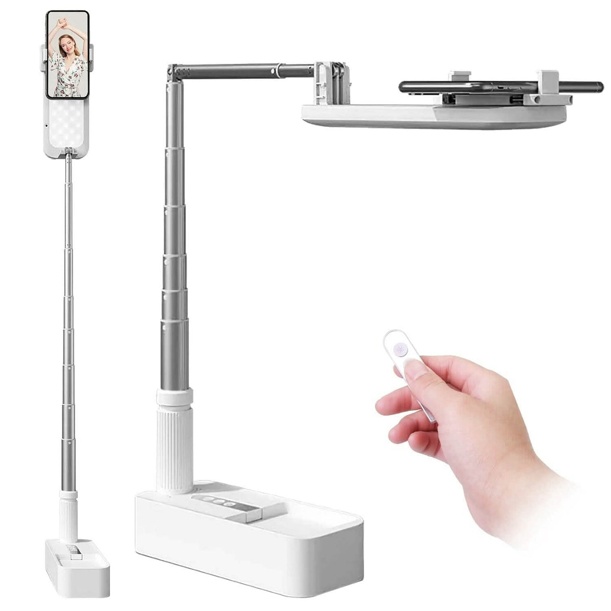 360° Rotatable Extendable Selfie Stand Phone Holder