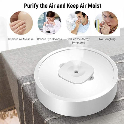4-in-1 Movable Air Purifier Humidifier Ultraviolet Cleaner Aroma Diffuser