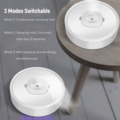 4-in-1 Movable Air Purifier Humidifier Ultraviolet Cleaner Aroma Diffuser