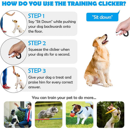 4-Pack: OYEFLY Dog Training Clicker with Wrist Strap