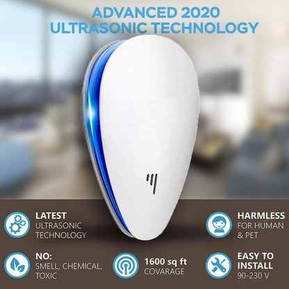 4-Pack: Pest Control Ultrasonic Repellent
