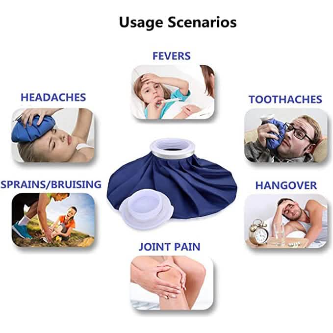 4-Pack: Reusable Ice Pack Hot Water Bag