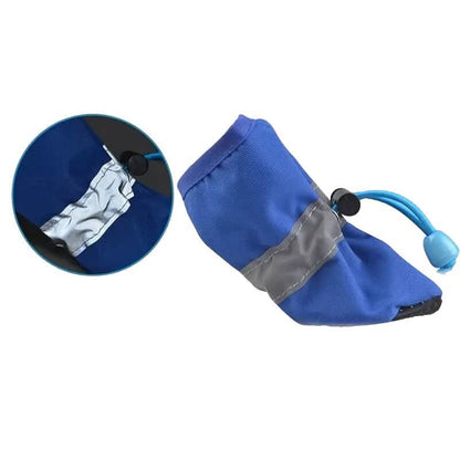 4-Pieces: Water-Resistant Dog Bootie Shoes