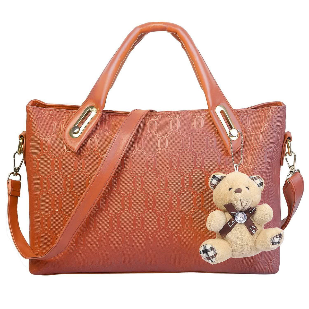 4-Pieces: Women Leather Handbag