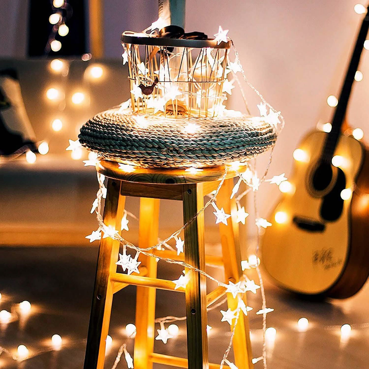 40-LED 13.12FT Star Fairy Lights