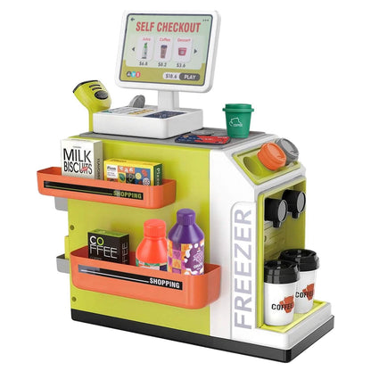 48-Piece: Pretend Cash Register Play Toy Set