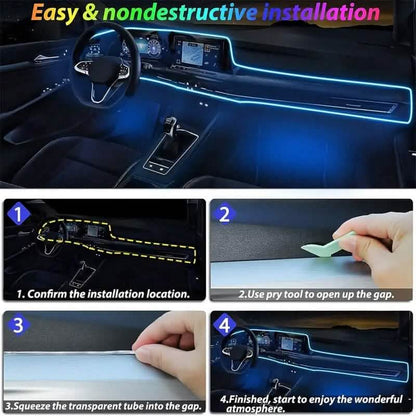 4.98 Meter Car Interior RGB LED Strip Lights